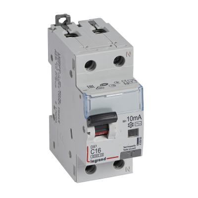 Автоматический выключатель дифференциального тока Legrand DX³ 1P+N С16А 10мА 6кА тип АС