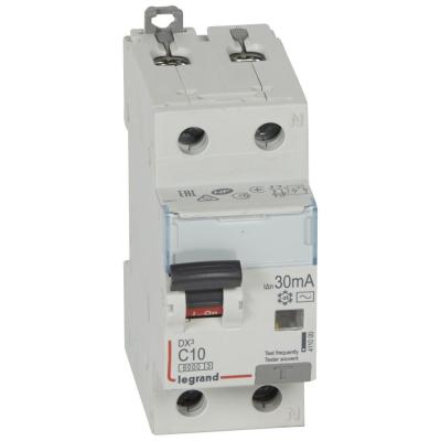 Автоматический выключатель дифференциального тока Legrand DX³ 1P+N С10А 30мА 6кА тип АС