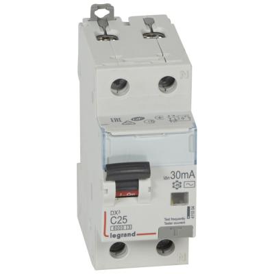 Автоматический выключатель дифференциального тока Legrand DX³ 1P+N С25А 30мА 6кА тип АС
