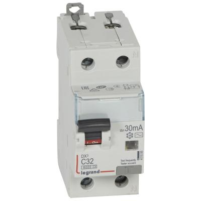 Автоматический выключатель дифференциального тока Legrand DX³ 1P+N С32А 30мА 6кА тип АС