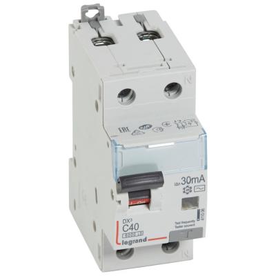 Автоматический выключатель дифференциального тока Legrand DX³ 1P+N С40А 30мА 6кА тип АС