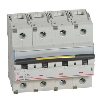 Автоматический выключатель Legrand DX³ 4P 80A тип C 16кА