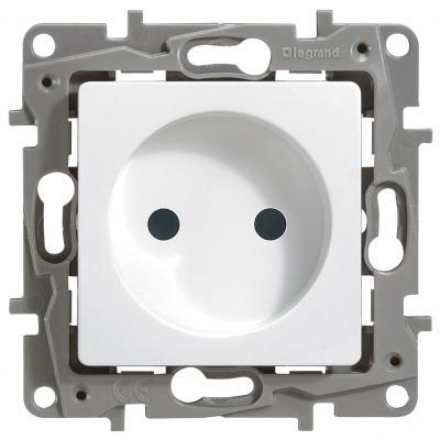 Розетка без заземления винтовые зажимы Legrand Etika белый