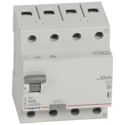 Выключатель дифференциального тока Legrand RX³ 4P  40А 30мА тип АС