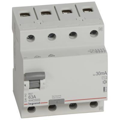 Выключатель дифференциального тока Legrand RX³ 4P  63А 30мА тип АС