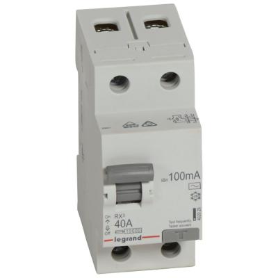 Выключатель дифференциального тока Legrand RX³ 2P  40А 100мА тип АС