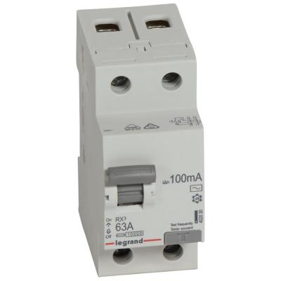Выключатель дифференциального тока Legrand RX³ 2P  63А 100мА тип АС