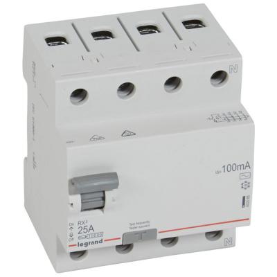 Выключатель дифференциального тока Legrand RX³ 4P  25А 100мА тип АС