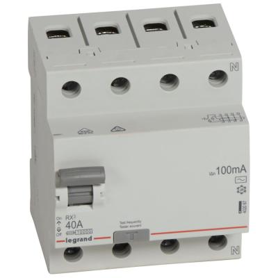 Выключатель дифференциального тока Legrand RX³ 4P  40А 100мА тип АС