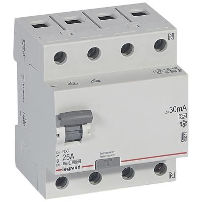 Выключатель дифференциального тока Legrand RX³ 4P  25А 30мА тип А