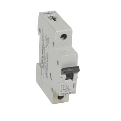 Автоматический выключатель Legrand RX³ 1P 20A тип C 4.5кА
