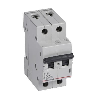 Автоматический выключатель Legrand RX³ 2P 63A тип C 4.5кА