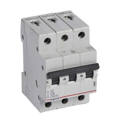 Автоматический выключатель Legrand RX³ 3P 6A тип C 4.5кА