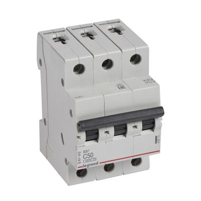 Автоматический выключатель Legrand RX³ 3P 50A тип C 4.5кА