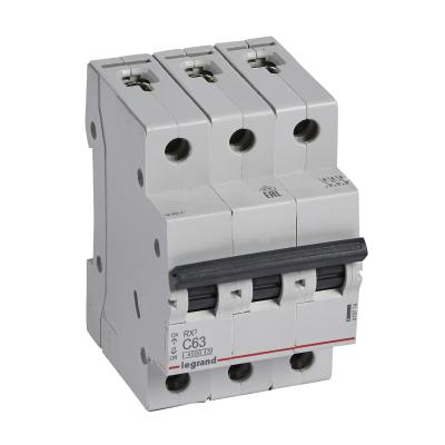 Автоматический выключатель Legrand RX³ 3P 63A тип C 4.5кА