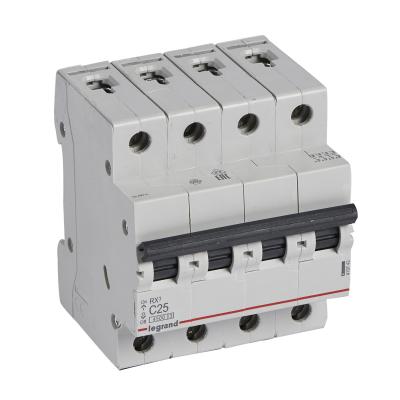 Автоматический выключатель Legrand RX³ 4P 25A тип C 4.5кА