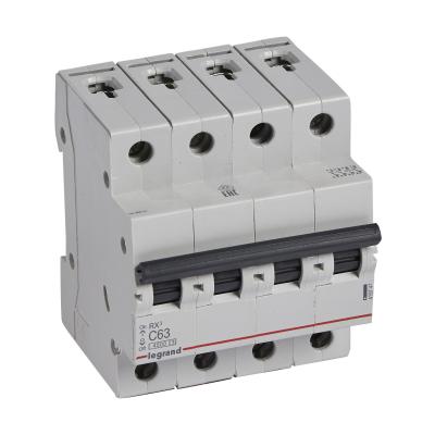 Автоматический выключатель Legrand RX³ 4P 63A тип C 4.5кА