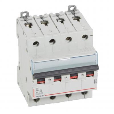 Автоматический выключатель Legrand DX³ 4P C10А 10кА