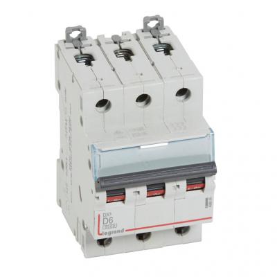 Автоматический выключатель Legrand DX³ 3P D6А 10кА