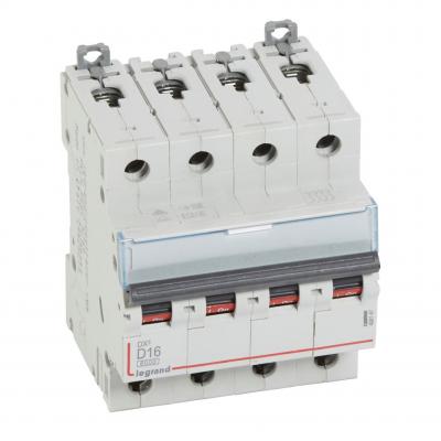 Автоматический выключатель Legrand DX³ 4P D16А 10кА