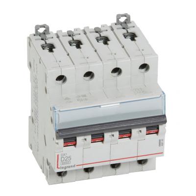 Автоматический выключатель Legrand DX³ 4P D25А 10кА