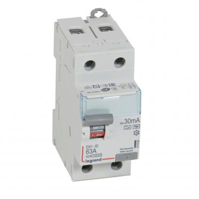 Выключатель дифференциального тока Legrand DX³ 2P  63А 30мА тип F