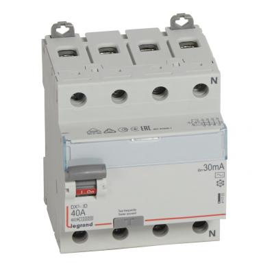 Выключатель дифференциального тока Legrand DX³ 4P  40А 30мА тип АС