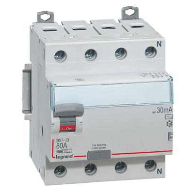 Выключатель дифференциального тока Legrand DX³ 4P  80А 30мА тип АС