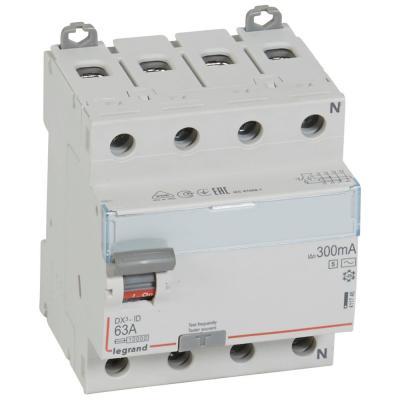 Выключатель дифференциального тока Legrand DX³ 4P  63А 300мА тип АС селективный