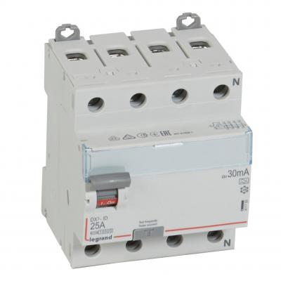 Выключатель дифференциального тока Legrand DX³ 4P  25А 30мА тип А