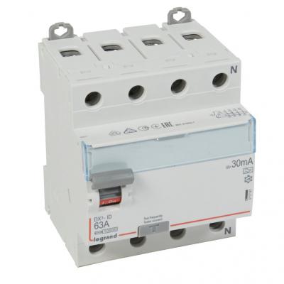 Выключатель дифференциального тока Legrand DX³ 4P  63А 30мА тип А