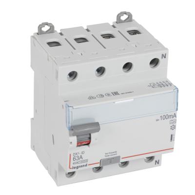 Выключатель дифференциального тока Legrand DX³ 4P  63А 100мА тип А