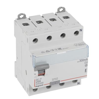 Выключатель дифференциального тока Legrand DX³ 4P  25А 300мА тип А