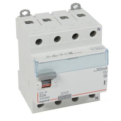 Выключатель дифференциального тока Legrand DX³ 4P  63А 300мА тип А