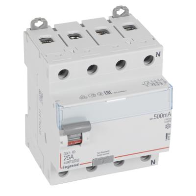 Выключатель дифференциального тока Legrand DX³ 4P  25А 500мА тип А