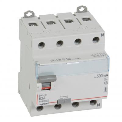 Выключатель дифференциального тока Legrand DX³ 4P  63А 500мА тип А