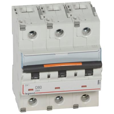Автоматический выключатель Legrand DX³ 3P D80А 25кА