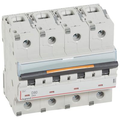Автоматический выключатель Legrand DX³ 4P D80А 25кА
