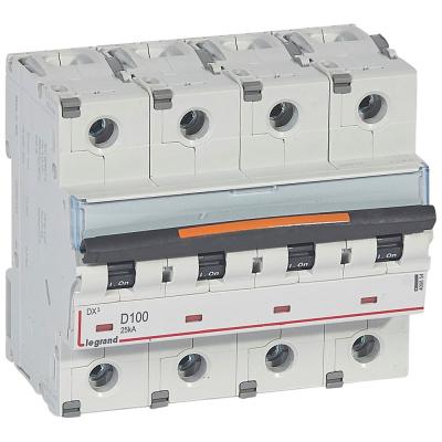Автоматический выключатель Legrand DX³ 4P D100А 25кА