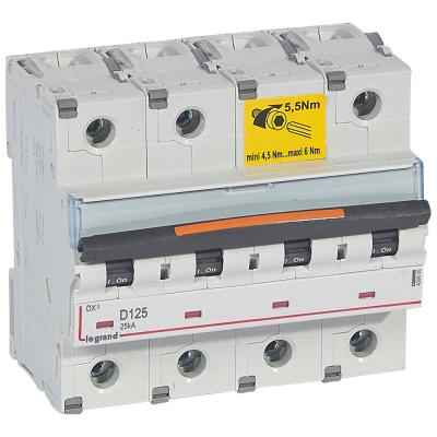 Автоматический выключатель Legrand DX³ 4P D125А 25кА