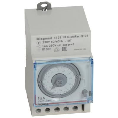 Суточный аналоговый таймер с горизонтальной шкалой 1 выход Legrand CX³ 16А 250В запас хода 100ч