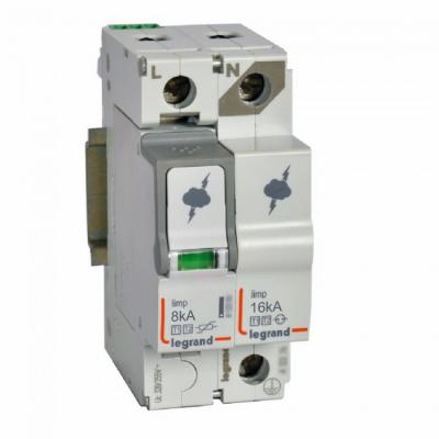 Устройство защиты от импульсных перенапряжений Legrand 1P+N T1+T2. I имп. 8 кA/полюс