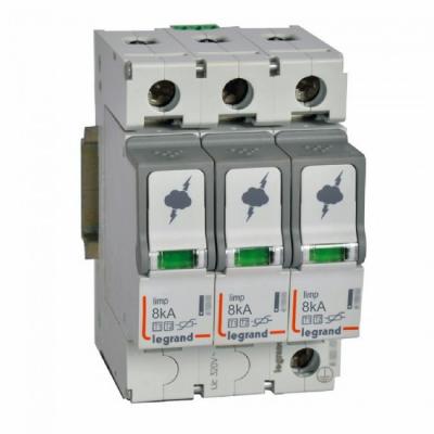 Устройство защиты от импульсных перенапряжений Legrand 3P T1+T2. I имп. 8 кA/полюс