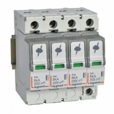 Устройство защиты от импульсных перенапряжений Legrand 4P T1+T2. I имп. 8 кA/полюс