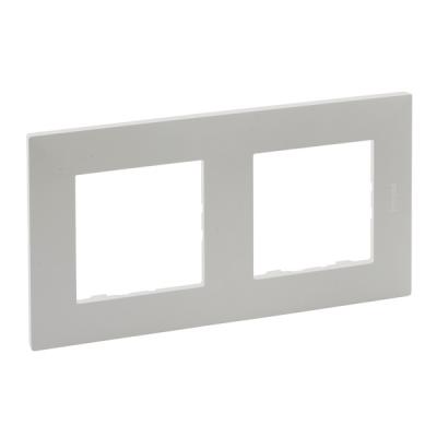 Рамка 2 поста Legrand Niloe Step перламутр
