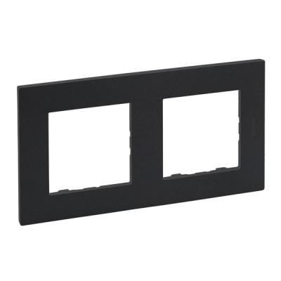 Рамка 2 поста Legrand Niloe Step антрацит