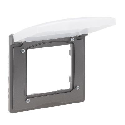 Рамка IP44 1 пост Legrand Niloe Step сталь