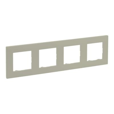 Рамка 4 поста Legrand Niloe Step песочный