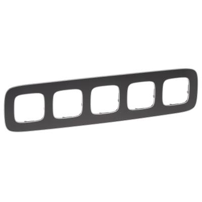 Рамка 5 постов Legrand Valena Allure темная сталь